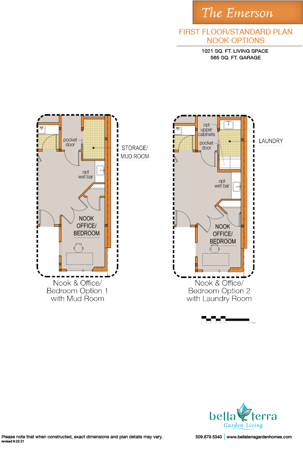 Emerson townhome first floor plan