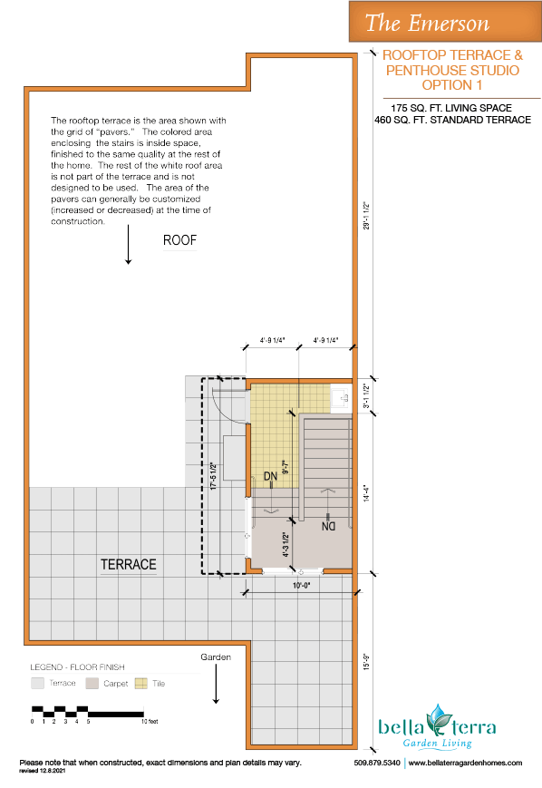 Emerson townhome rooftop option 1