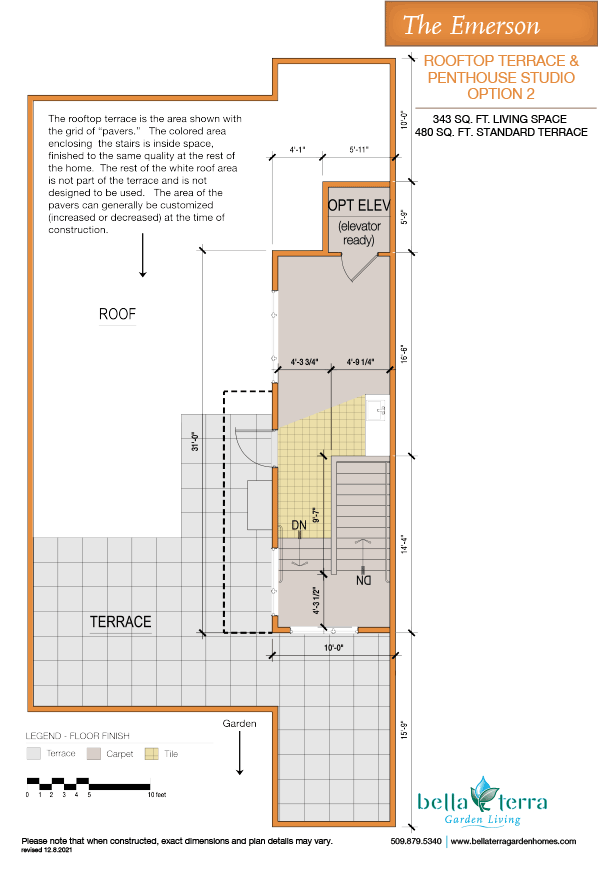 Emerson townhome rooftop option 2