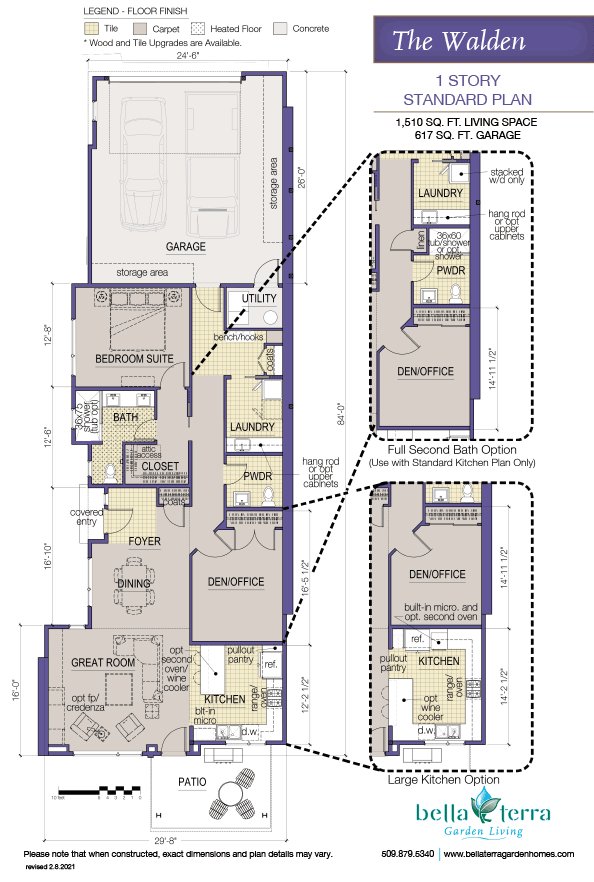 The Walden condominium offers an efficient and functional layout. 
