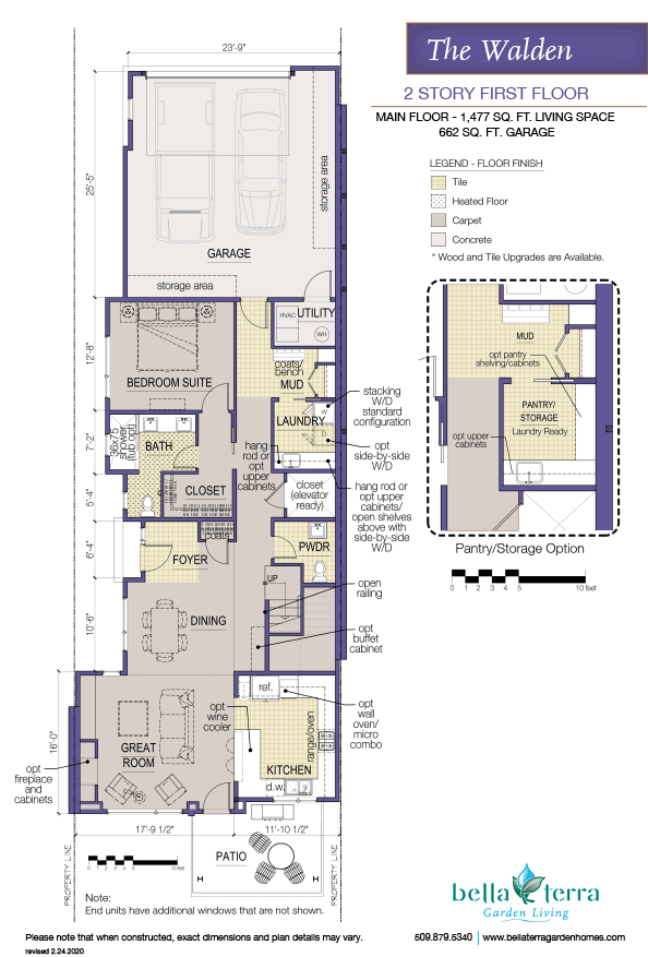 The Walden condominium offers an efficient and functional layout. 
