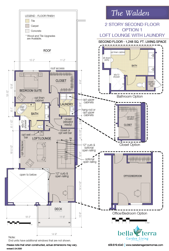 The Walden condominium offers an efficient and functional layout. 
