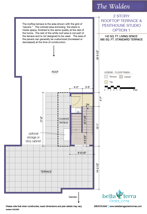 Walden townhome rooftop option 1