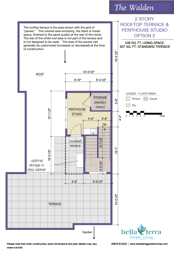 Walden townhome rooftop option 2