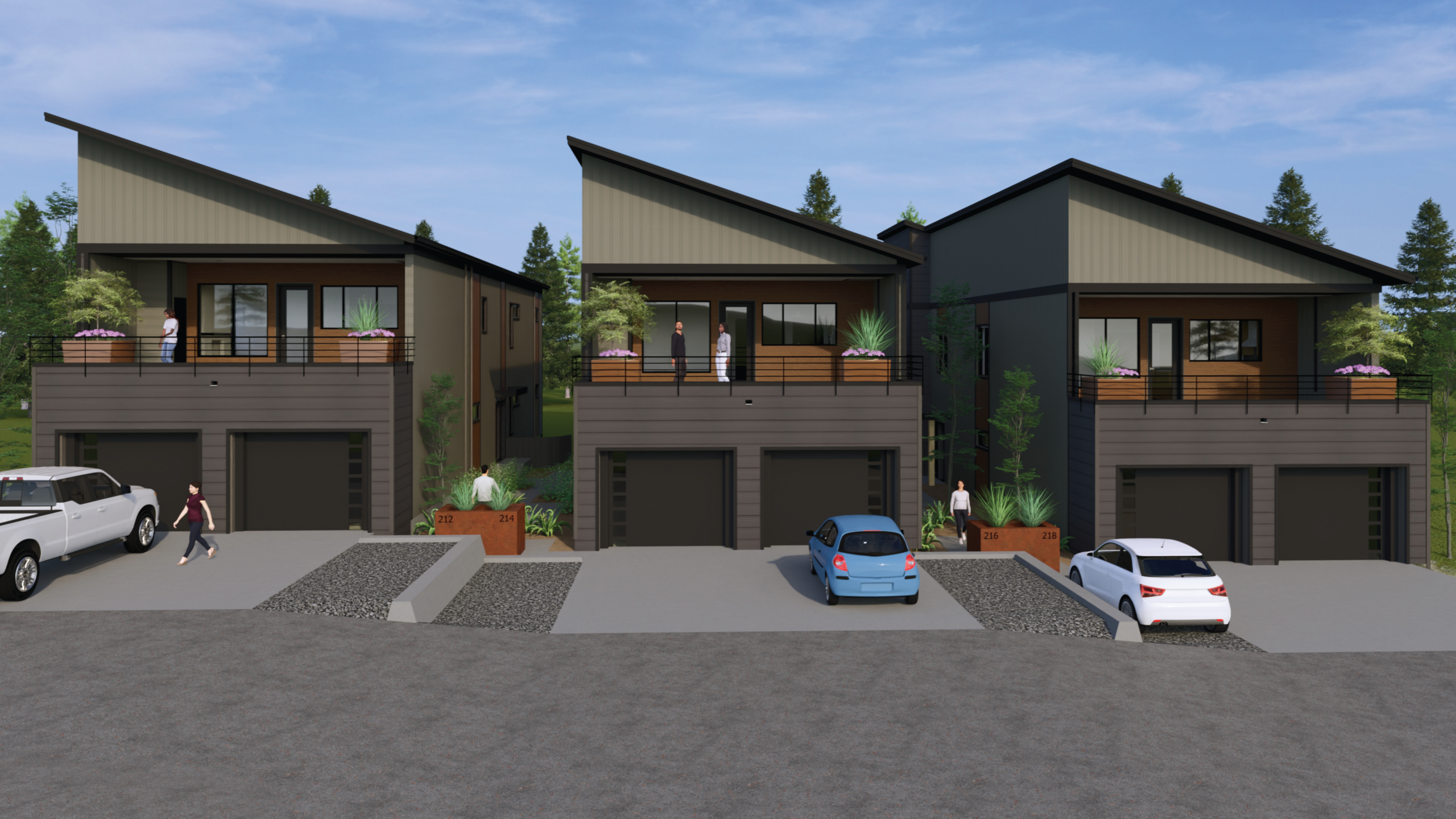 Exterior rending of Bella Terra Hidden Gardens.