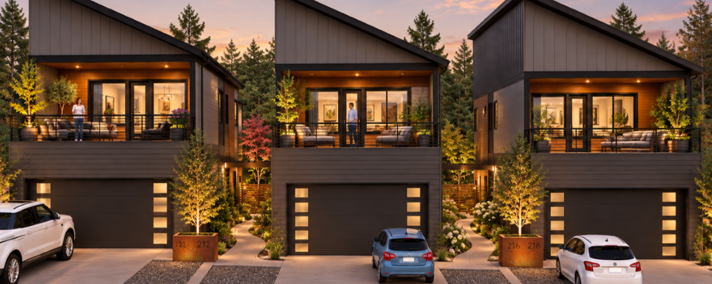 Townhome conceptual rendering
